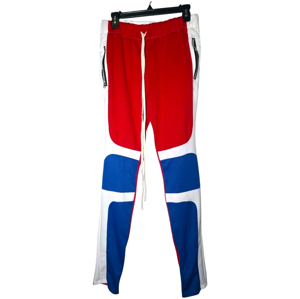 EPTM Men's  Side Zipper Long Drawstring Track Pant Size M